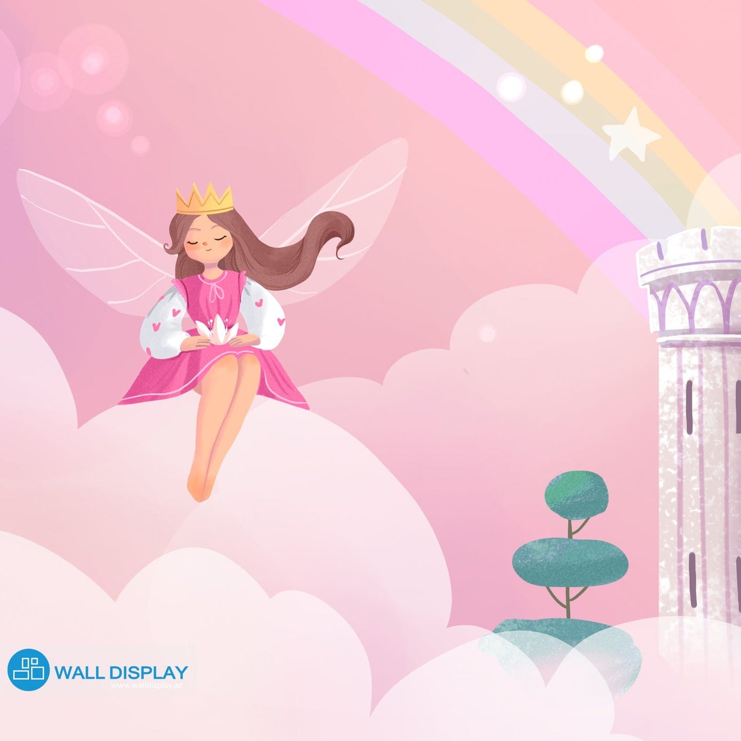 Princess world - Girls Room Wallpaper walldisplay wallpaper-dubai