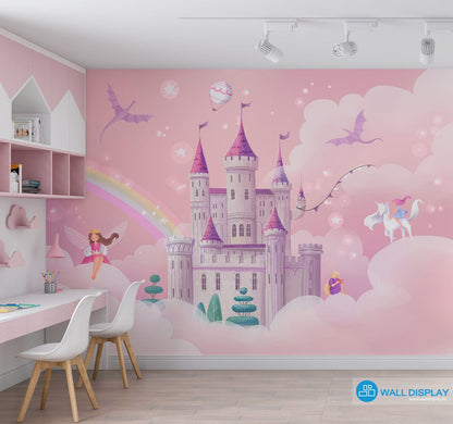 Princess world - Girls Room Wallpaper walldisplay wallpaper-dubai