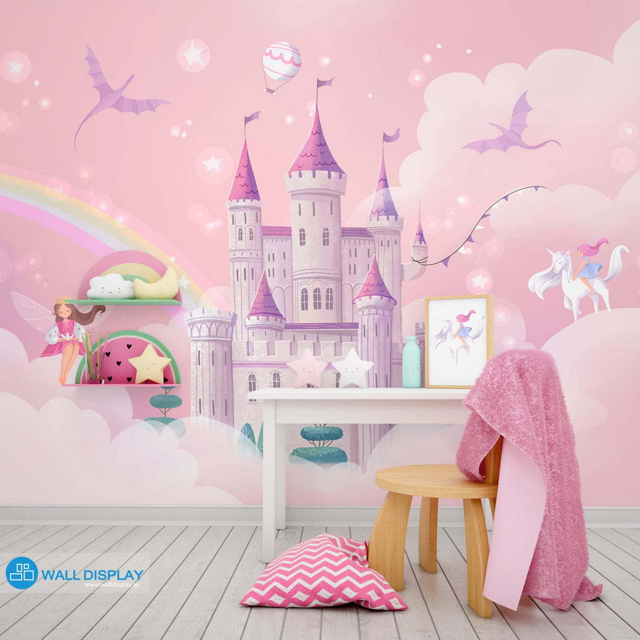 Princess world - Girls Room Wallpaper walldisplay wallpaper-dubai