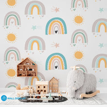 Load image into Gallery viewer, Rainbows I - Kids Wallpaper walldisplay wallpaper-dubai
