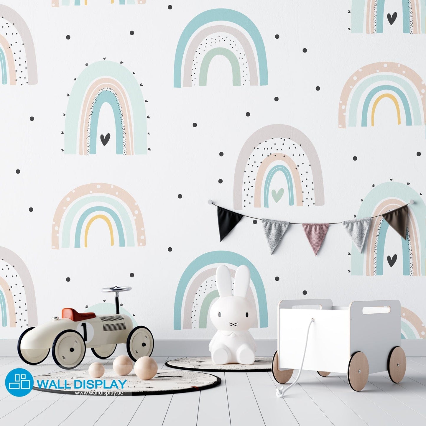 Rainbows II - Kids Wallpaper walldisplay wallpaper-dubai