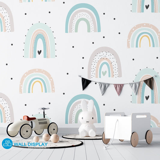Rainbows II - Kids Wallpaper walldisplay wallpaper-dubai