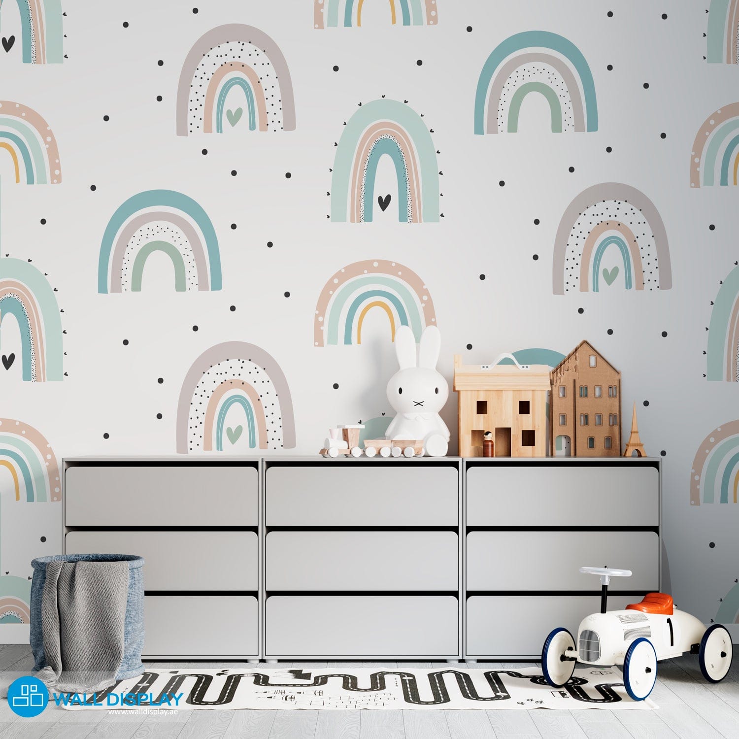 Rainbows II - Kids Wallpaper walldisplay wallpaper-dubai
