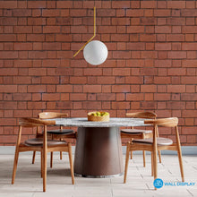 Load image into Gallery viewer, Red Bricks Wall II - Pattern Wallpaper walldisplay wallpaper-dubai
