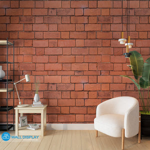 Red Bricks Wall II - Pattern Wallpaper walldisplay wallpaper-dubai