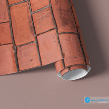 Load image into Gallery viewer, Red Bricks Wall II - Pattern Wallpaper walldisplay wallpaper-dubai
