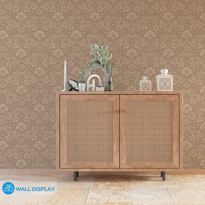 Retro Chic - Floral Wallpaper walldisplay wallpaper-dubai