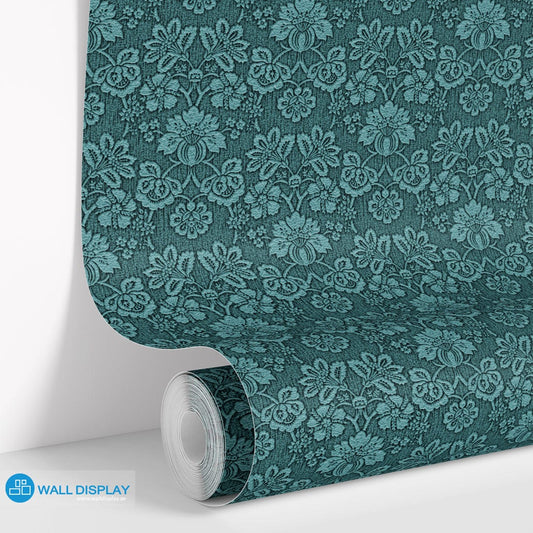 Retro Chic - Floral Wallpaper walldisplay wallpaper-dubai