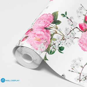 Roses in Snow - Floral Wallpaper in dubai, Abu Dhabi and all UAE