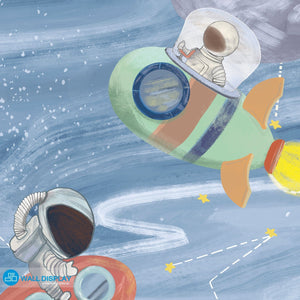 Space Explorer II - Kids Wallpaper walldisplay wallpaper-dubai