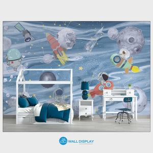 Space Explorer II - Kids Wallpaper walldisplay wallpaper-dubai