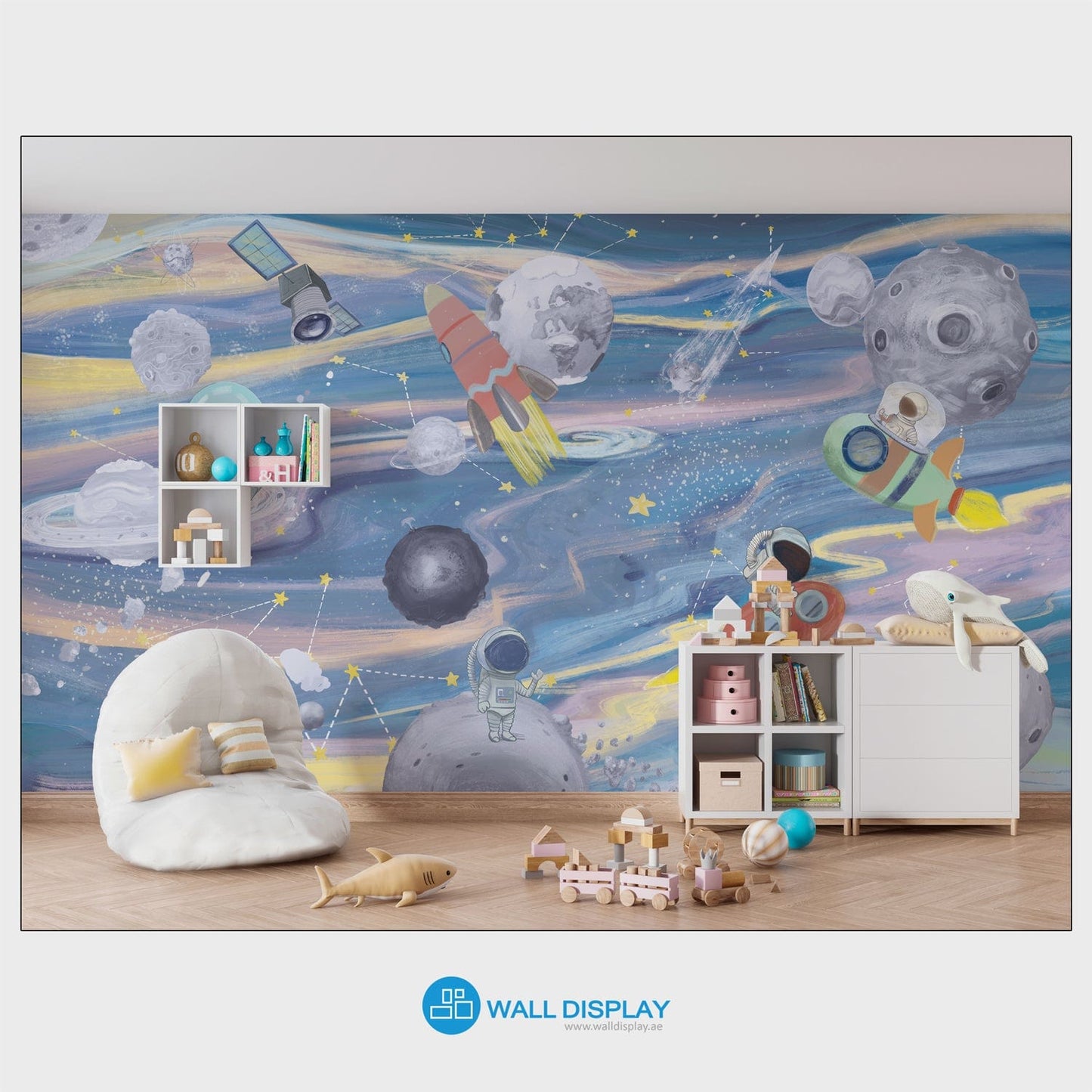 Space Explorer II - Kids Wallpaper walldisplay wallpaper-dubai