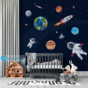 Space Explorer - Kids Wallpaper walldisplay wallpaper-dubai