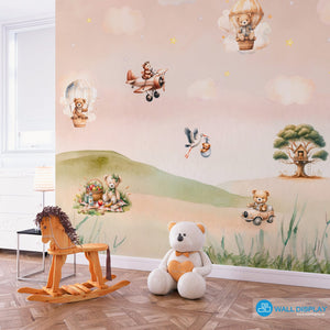 Teddy bears world - Kids Wallpaper walldisplay wallpaper-dubai