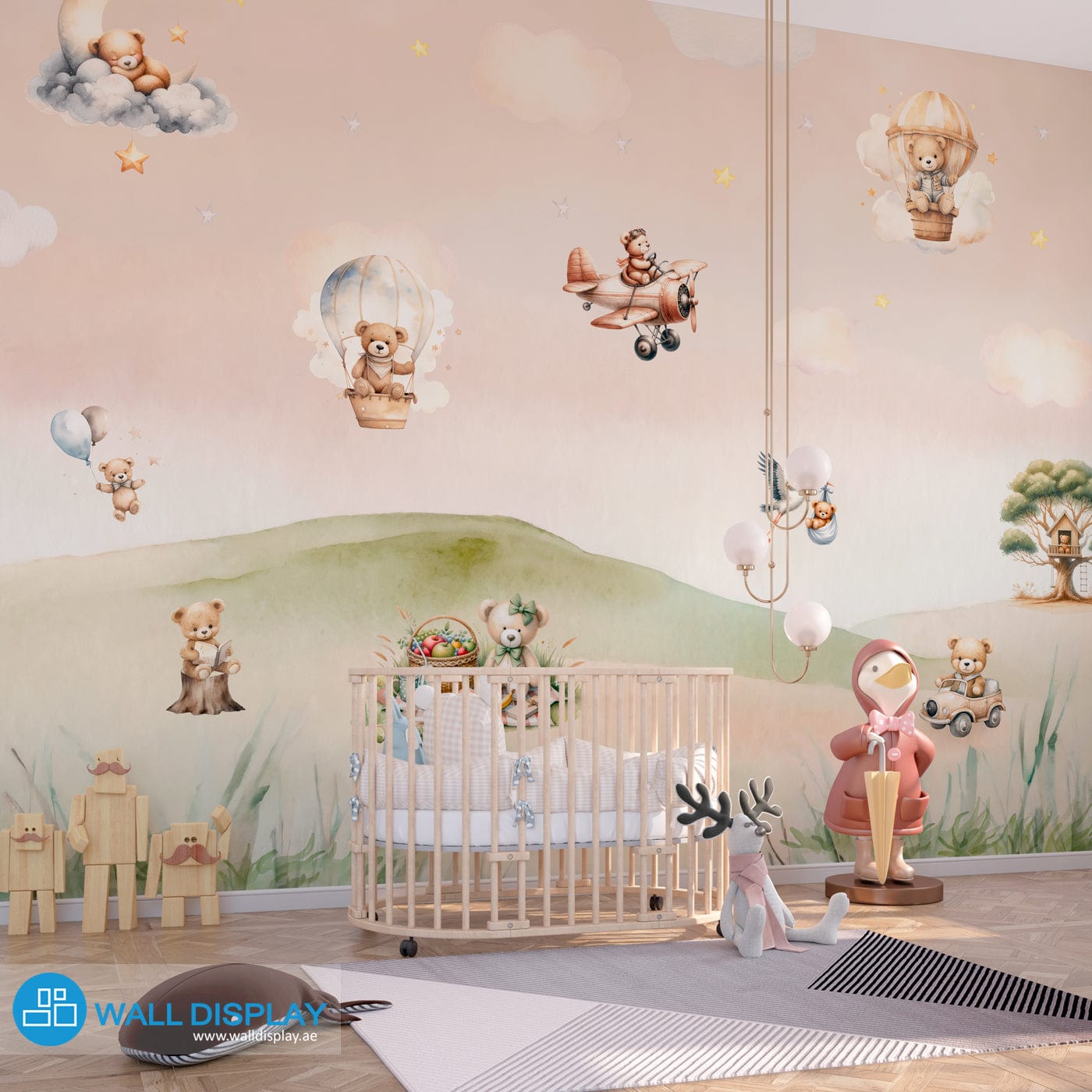 Teddy bears world - Kids Wallpaper walldisplay wallpaper-dubai