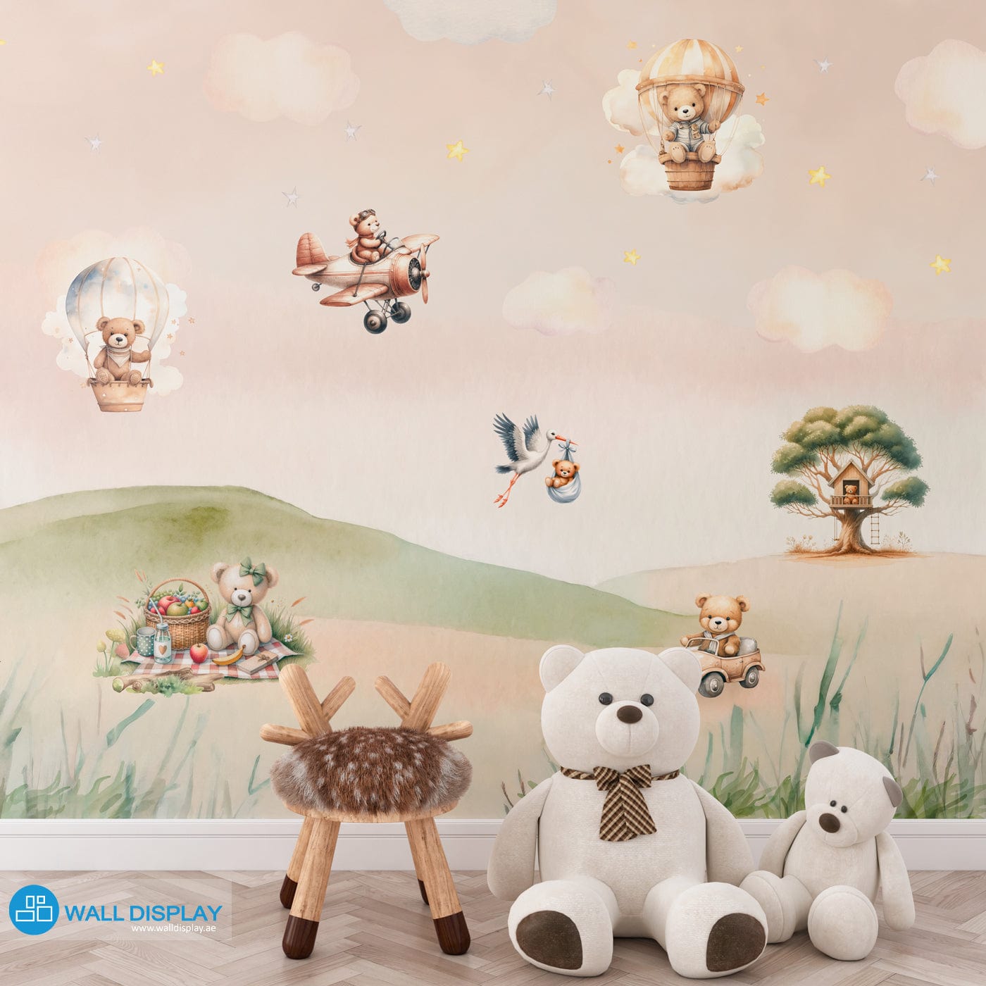 Teddy bears world - Kids Wallpaper walldisplay wallpaper-dubai