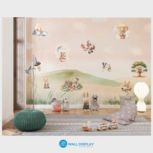 Teddy bears world - Kids Wallpaper walldisplay wallpaper-dubai
