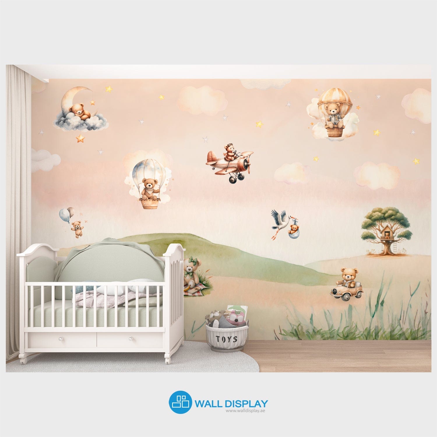 Teddy bears world - Kids Wallpaper walldisplay wallpaper-dubai