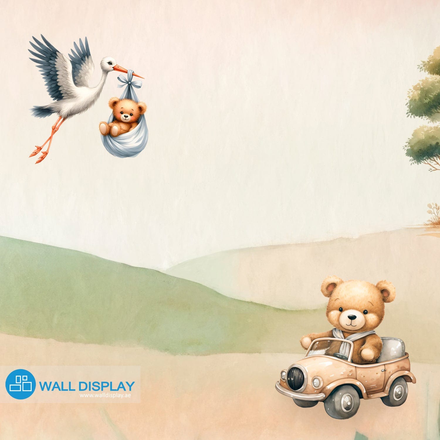 Teddy bears world - Kids Wallpaper walldisplay wallpaper-dubai