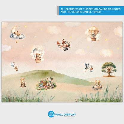 Teddy bears world - Kids Wallpaper walldisplay wallpaper-dubai