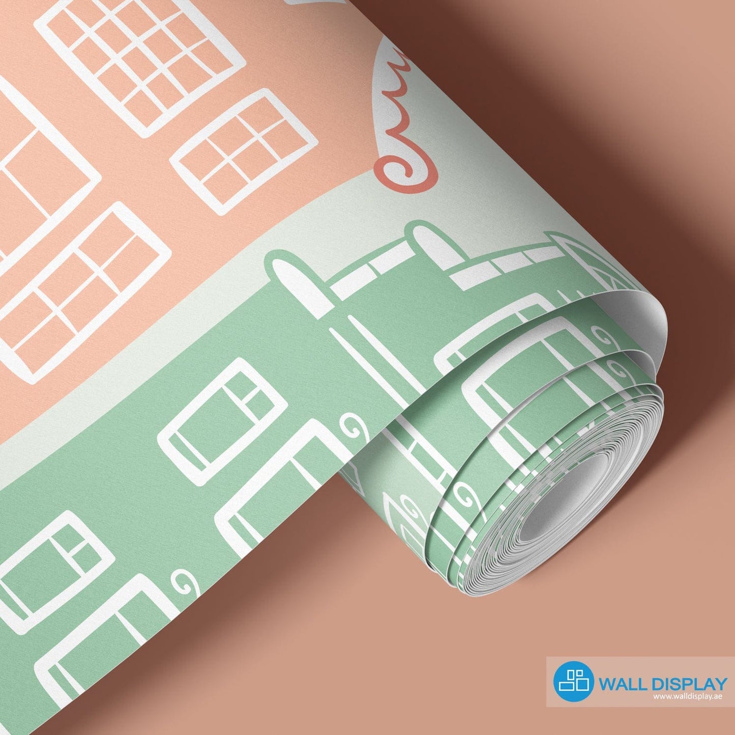 Tiny Town - Kids Wallpaper walldisplay wallpaper-dubai