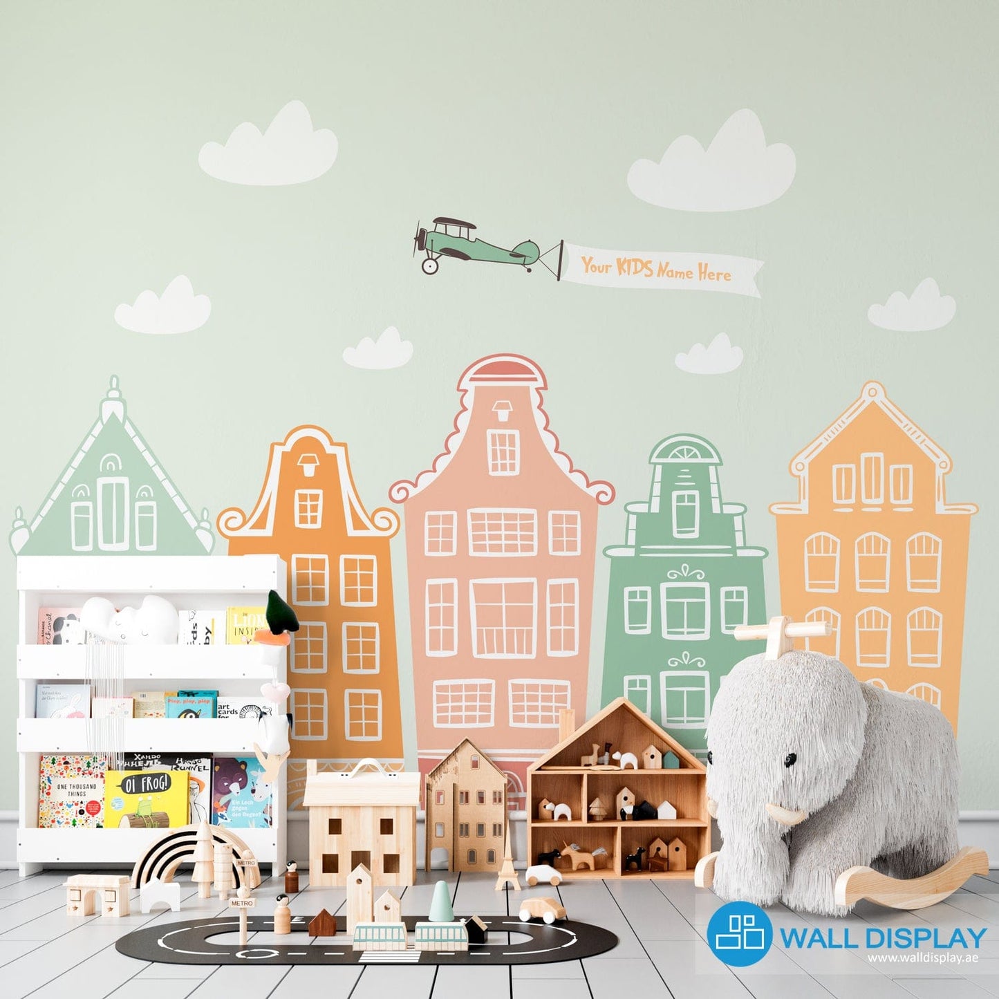 Tiny Town - Kids Wallpaper walldisplay wallpaper-dubai