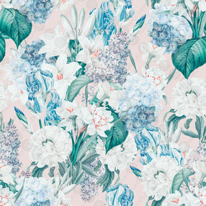 Tranquil Turquoise Iris Wallpaper walldisplay wallpaper-dubai