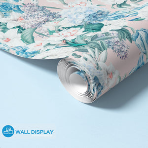 Tranquil Turquoise Iris Wallpaper walldisplay wallpaper-dubai