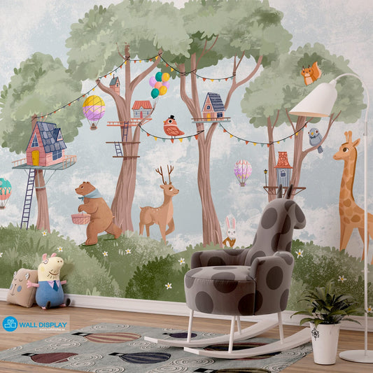Treehouse Tales - Kids Wallpaper walldisplay wallpaper-dubai