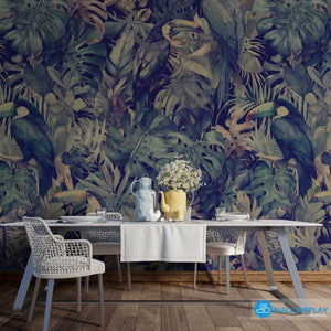 Tropical Serenade - Pattern Wallpaper walldisplay wallpaper-dubai