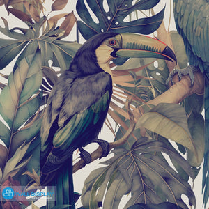 Tropical Serenade - Pattern Wallpaper walldisplay wallpaper-dubai