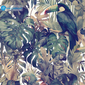 Tropical Serenade - Pattern Wallpaper walldisplay wallpaper-dubai