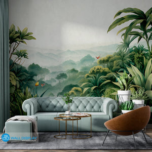 Tropical Tapestry - Wall Mural walldisplay wallpaper-dubai