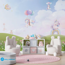 Load image into Gallery viewer, Unicorn Dreams - Kids Wallpaper walldisplay wallpaper-dubai
