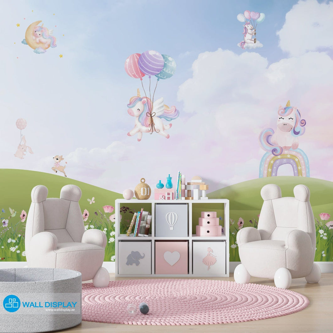 Unicorn Dreams - Kids Wallpaper walldisplay wallpaper-dubai