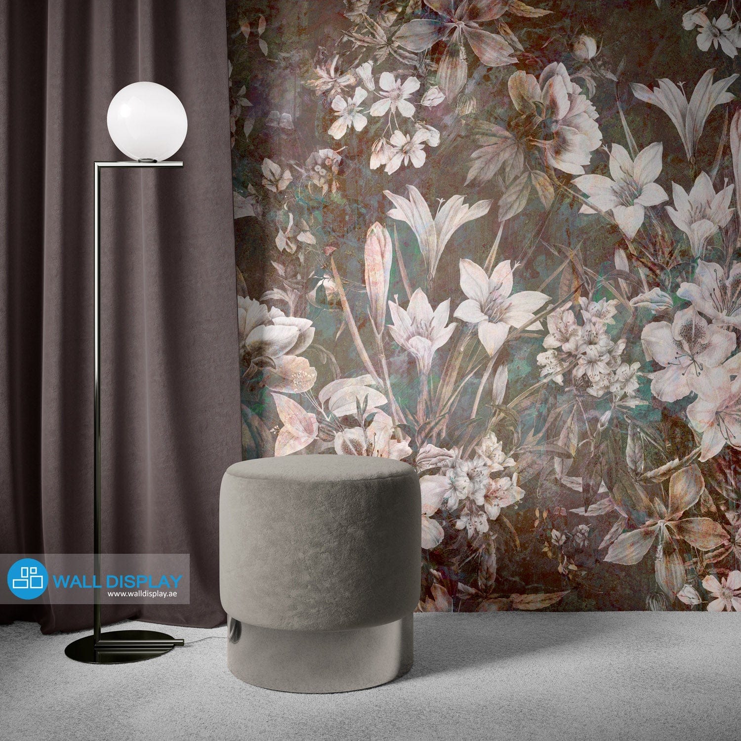 Vintage II - Floral Wallpaper walldisplay wallpaper-dubai