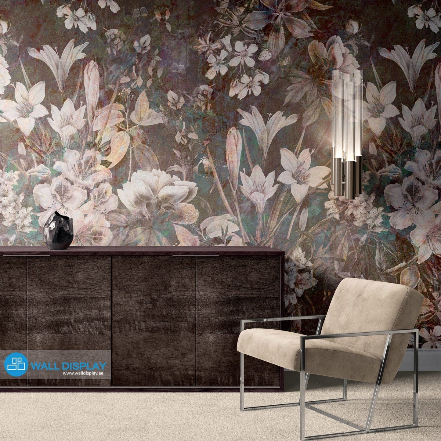 Vintage II - Floral Wallpaper walldisplay wallpaper-dubai
