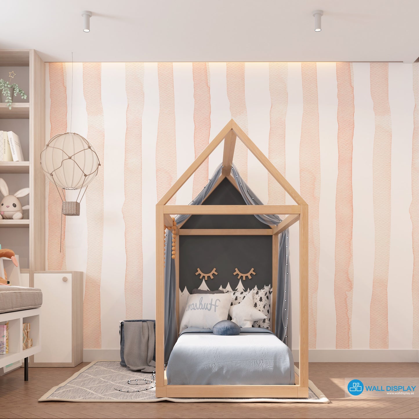 Inky Stripe Kids Wallpaper