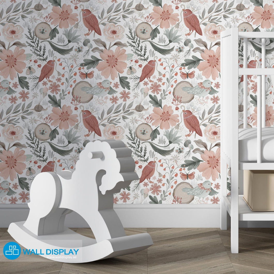 Woodland Charm - Kids Wallpaper walldisplay wallpaper-dubai