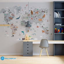 Load image into Gallery viewer, World Explorer Map - Kids Wallpaper walldisplay wallpaper-dubai
