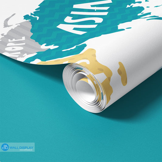 World Map III - Kids Wallpaper walldisplay wallpaper-dubai